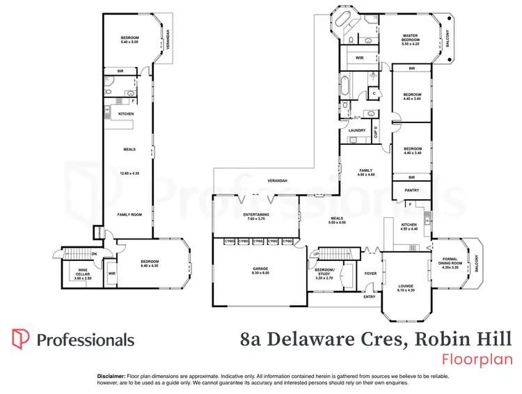 Floorplan of Homely house listing, 8A Delaware Crescent, Robin Hill NSW 2795