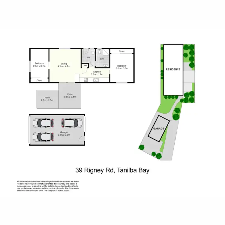 Floorplan of Homely house listing, 39 Rigney Road, Tanilba Bay NSW 2319