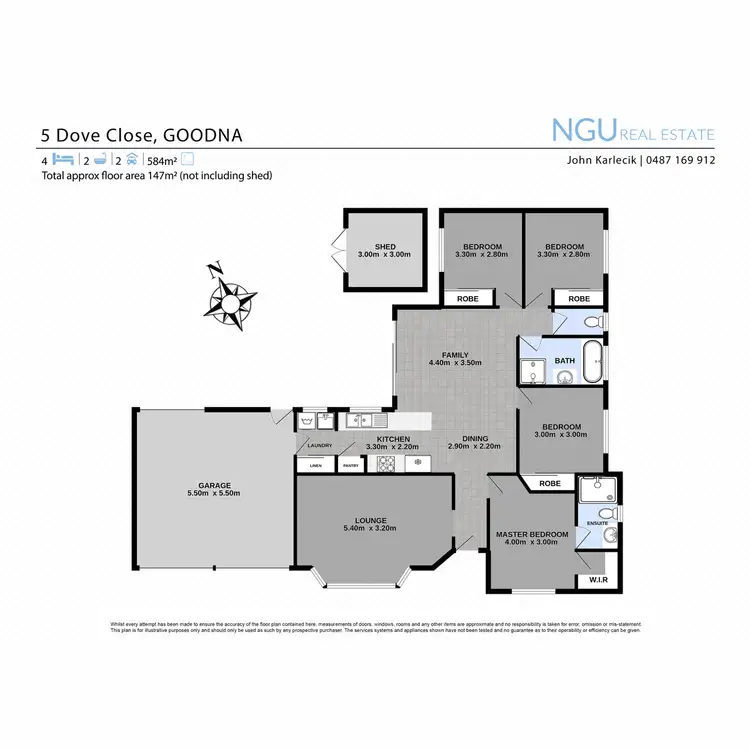 Floorplan of Homely house listing, 5 Dove Close, Goodna QLD 4300