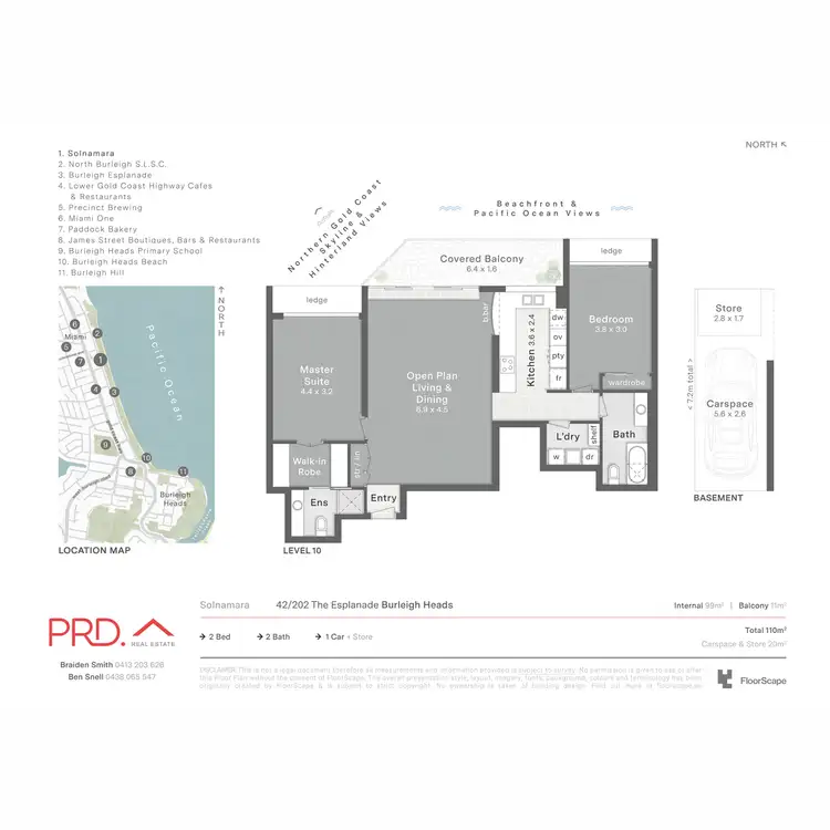 Floorplan of Homely unit listing, 42/202 The Esplanade, Burleigh Heads QLD 4220