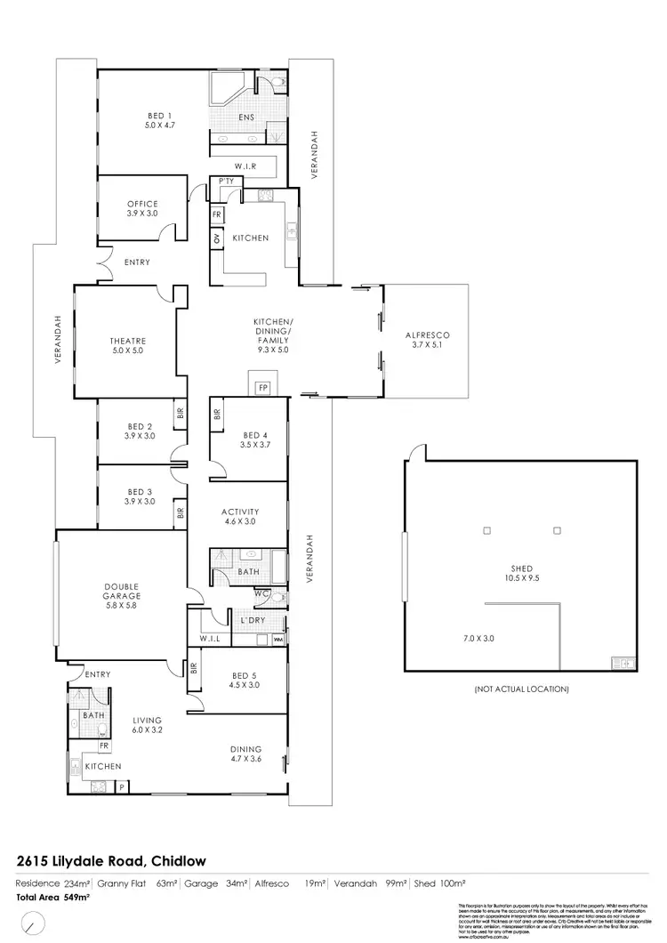 Floorplan of Homely house listing, 2615 Lilydale Road, Chidlow WA 6556