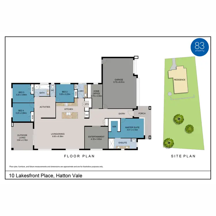 Floorplan of Homely house listing, 10 Lakesfront Place, Hatton Vale QLD 4341