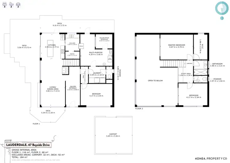 Floorplan of Homely house listing, 47 Bayside Drive, Lauderdale TAS 7021