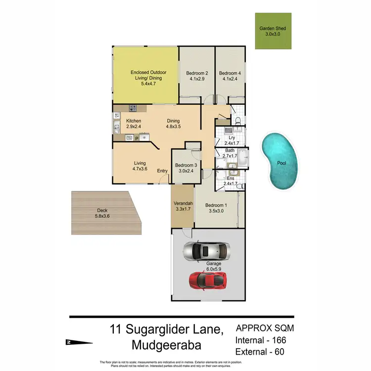 Floorplan of Homely house listing, 11 Sugarglider Lane, Mudgeeraba QLD 4213