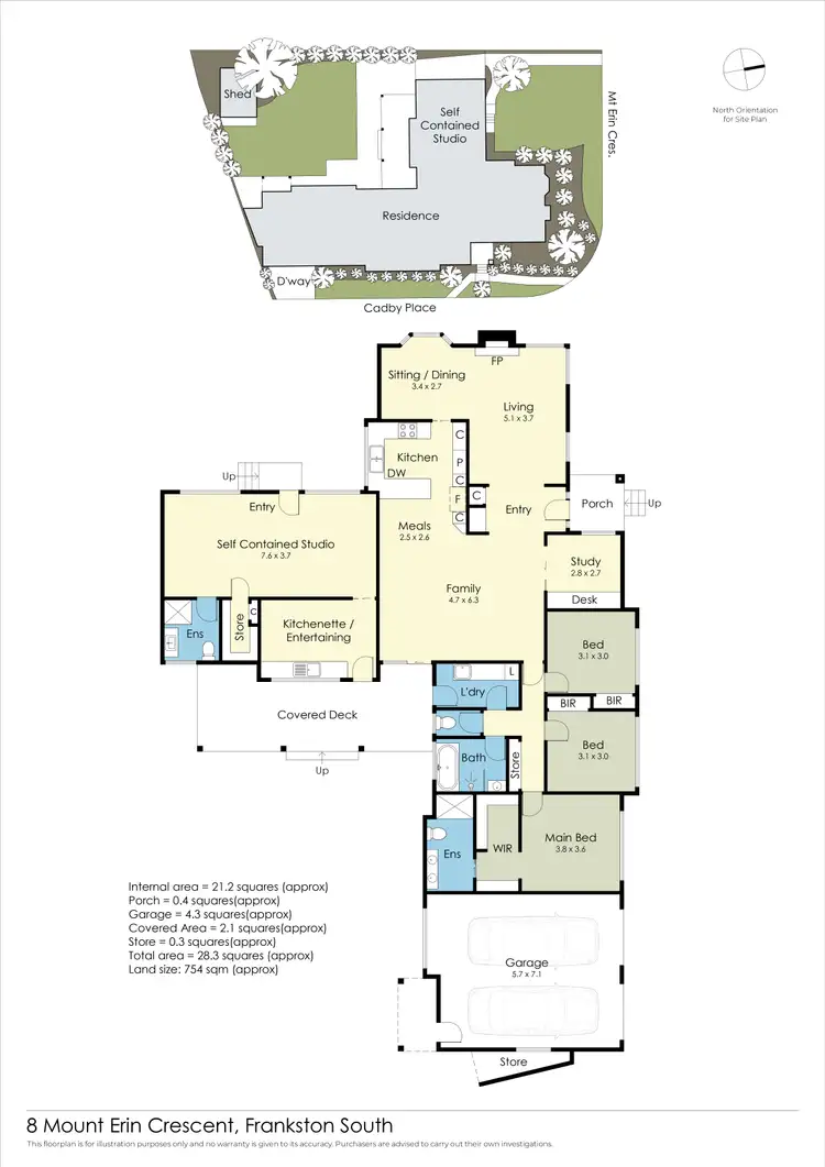 Floorplan of Homely house listing, 8 Mount Erin Crescent, Frankston South VIC 3199