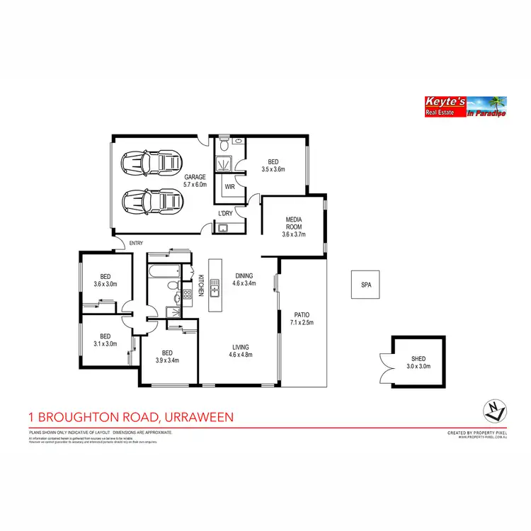 Floorplan of Homely house listing, 1 Broughton Road, Urraween QLD 4655