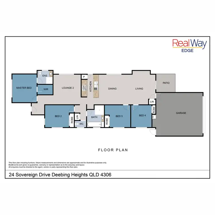 Floorplan of Homely house listing, 24 Sovereign Drive, Deebing Heights QLD 4306