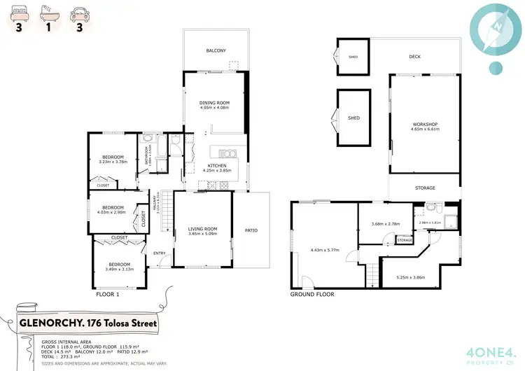 Floorplan of Homely house listing, 176 Tolosa Street, Glenorchy TAS 7010