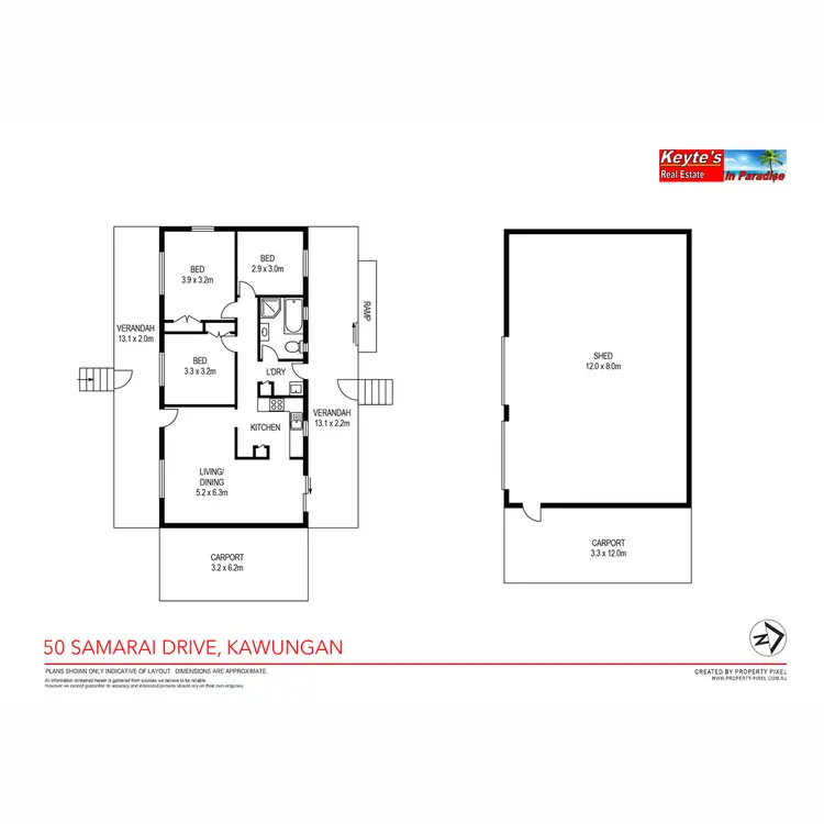 Floorplan of Homely house listing, 50 Samarai Drive, Kawungan QLD 4655