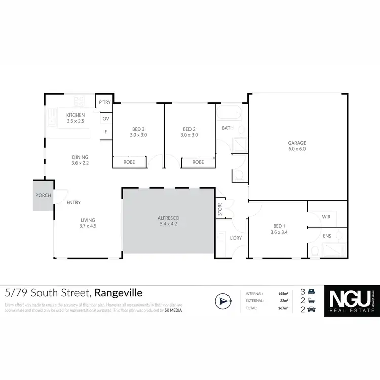 Floorplan of Homely unit listing, 5/79 South Street, Rangeville QLD 4350
