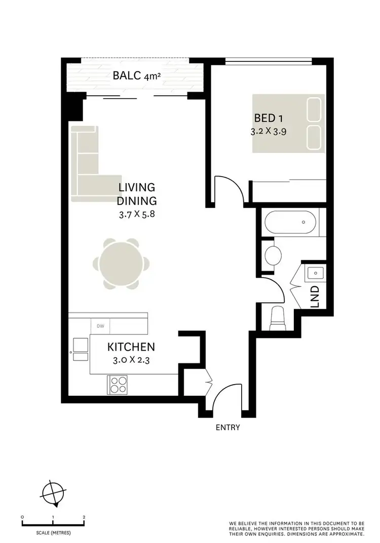 Floorplan of Homely apartment listing, 25/6-18 Poplar Street, Surry Hills NSW 2010
