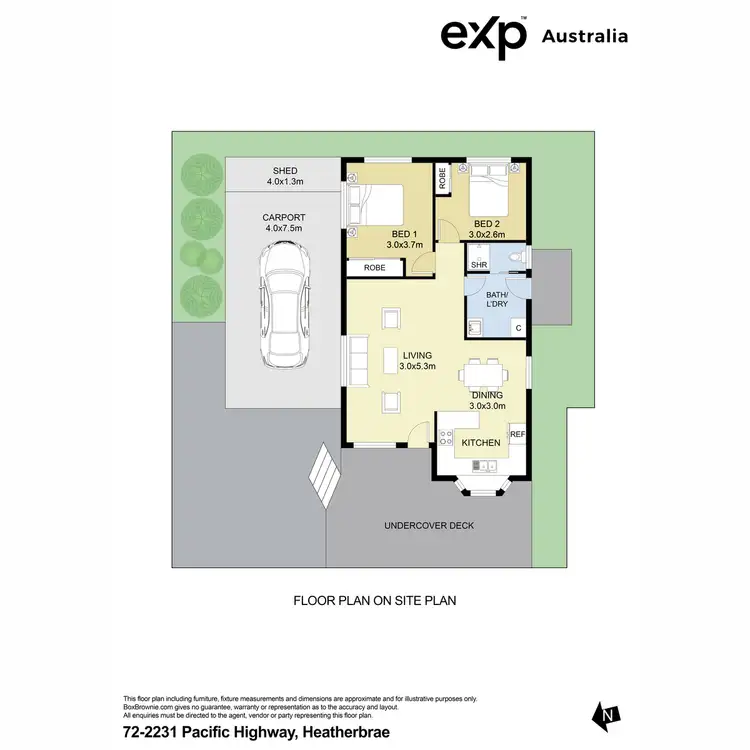 Floorplan of Homely villa listing, 72/2231 Pacific HWY Gardens Village, Heatherbrae NSW 2324