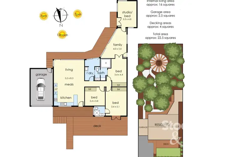 Floorplan of Homely house listing, 13 Marmion Street, Rye VIC 3941