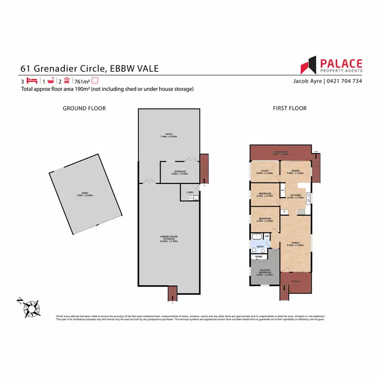Floorplan of Homely house listing, 61 Grenadier Circle, Ebbw Vale QLD 4304