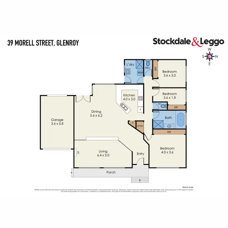 Floorplan of Homely house listing, 39 Morell Street, Glenroy VIC 3046