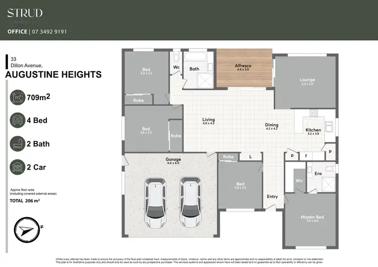 Floorplan of Homely house listing, 33 Dillon Avenue, Augustine Heights QLD 4300