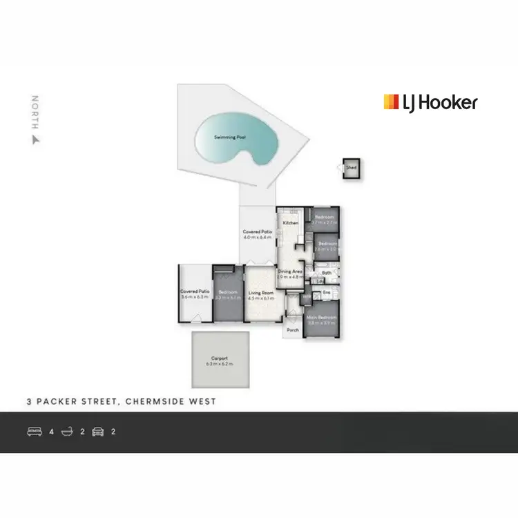 Floorplan of Homely house listing, 3 Packer Street, Chermside West QLD 4032