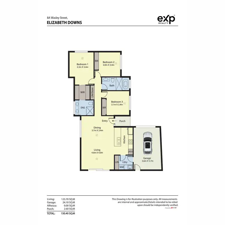 Floorplan of Homely house listing, 8A WASLEY Street, Elizabeth Downs SA 5113