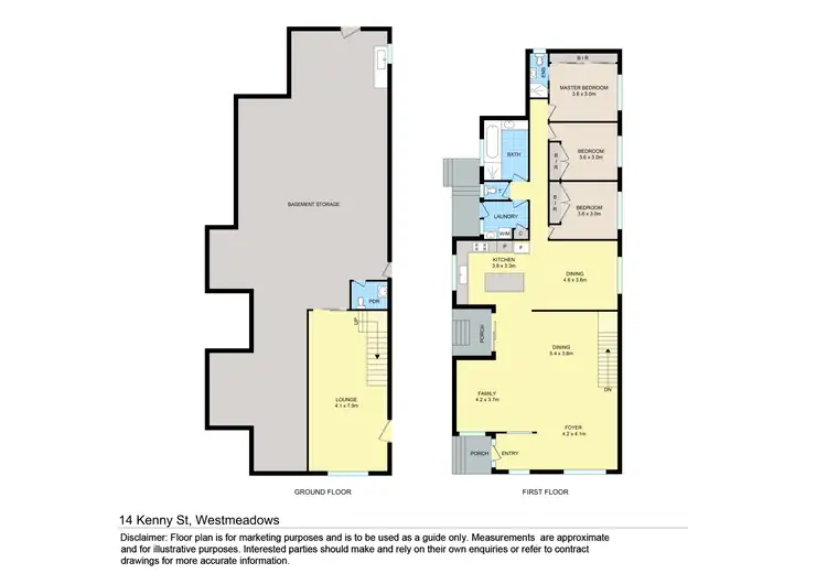 Floorplan of Homely house listing, 14 Kenny Street, Westmeadows VIC 3049