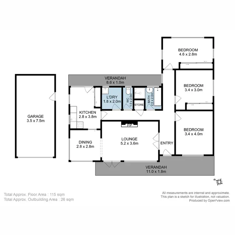 Floorplan of Homely house listing, 296 East Derwent Highway, Geilston Bay TAS 7015
