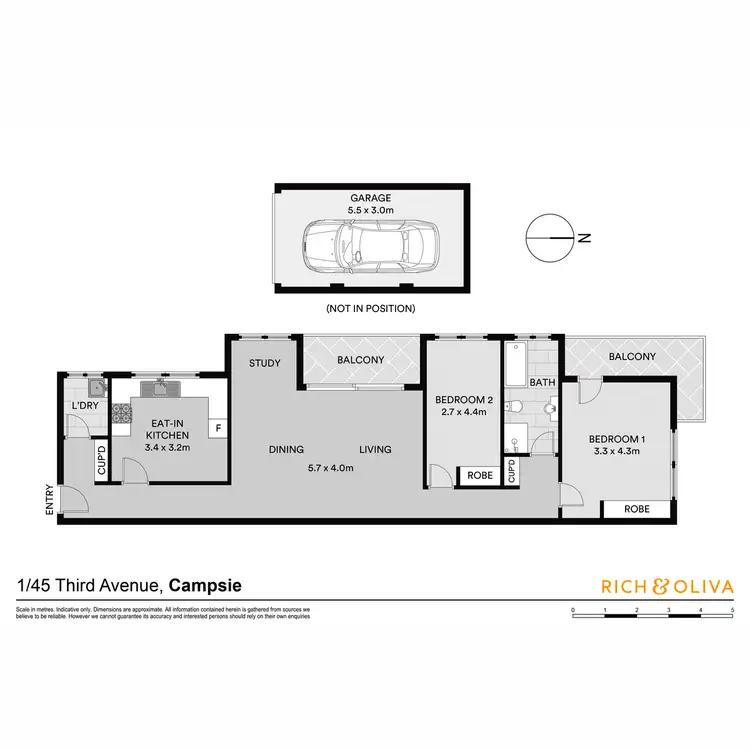 Floorplan of Homely apartment listing, 1/45 Third Avenue, Campsie NSW 2194