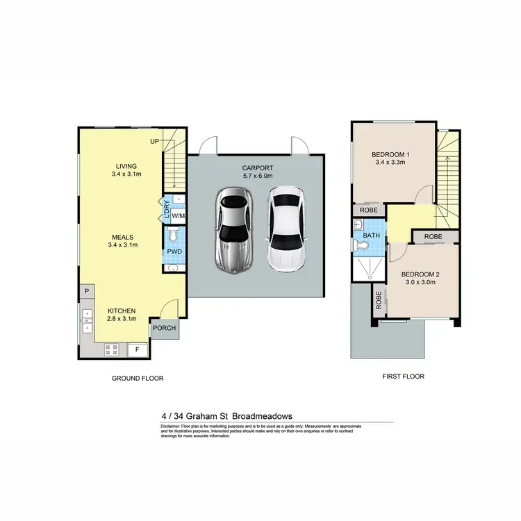 Floorplan of Homely unit listing, 4/34 Graham Street, Broadmeadows VIC 3047