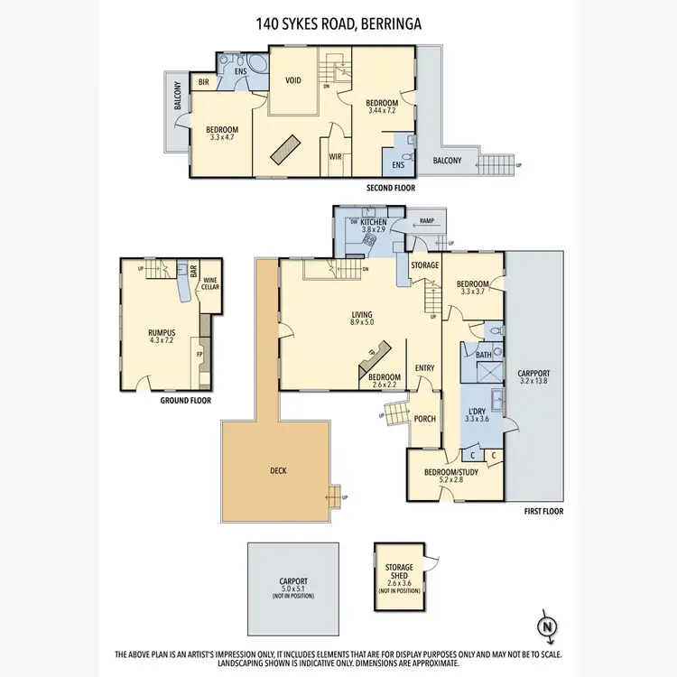 Floorplan of Homely rural property listing, 140 Skyes Road, Berringa VIC 3351