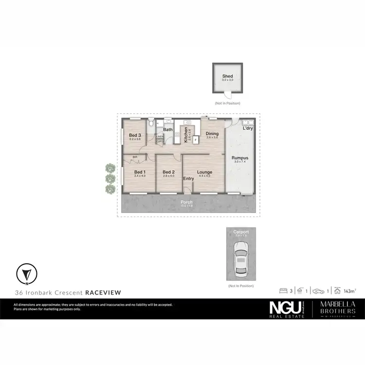 Floorplan of Homely house listing, 36 Ironbark Crescent, Raceview QLD 4305