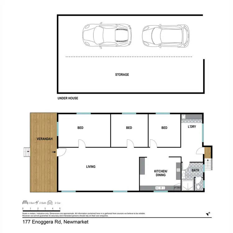 Floorplan of Homely house listing, 177 Enoggera Road, Newmarket QLD 4051