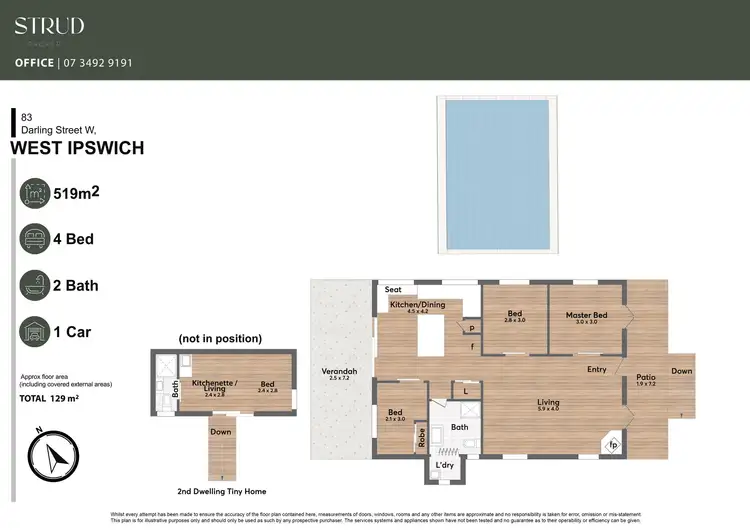 Floorplan of Homely house listing, 83 Darling Street West, West Ipswich QLD 4305