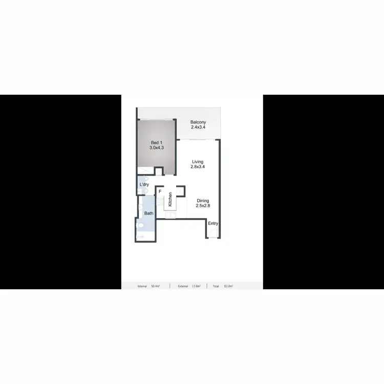 Floorplan of Homely unit listing, 503/347 Ann Street, Brisbane City QLD 4000
