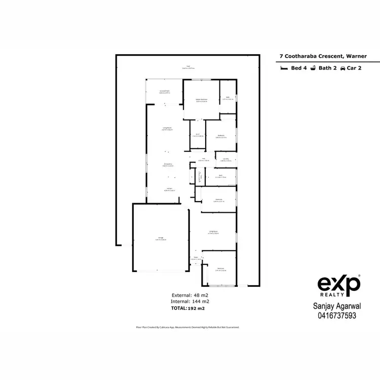 Floorplan of Homely house listing, 7 Cootharaba Crescent, Warner QLD 4500