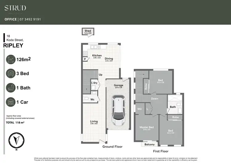 Floorplan of Homely house listing, 18 Koda Street, Ripley QLD 4306