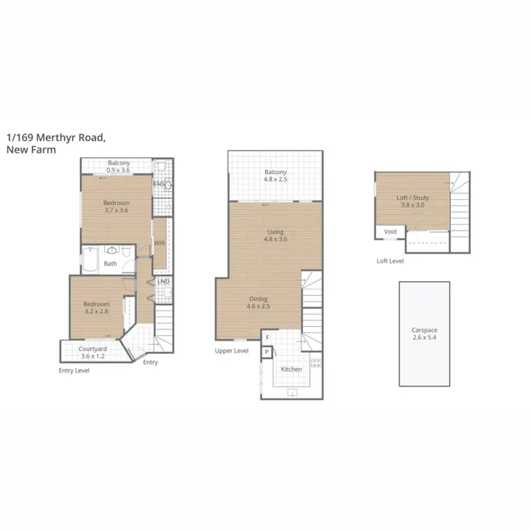 Floorplan of Homely apartment listing, 1/169 Merthyr Road, New Farm QLD 4005