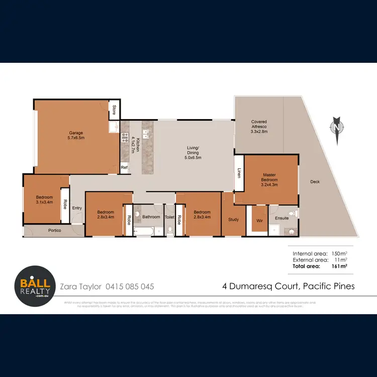 Floorplan of Homely house listing, 4 Dumaresq Street, Pacific Pines QLD 4211