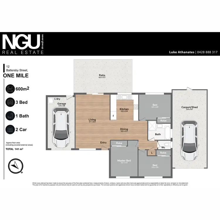 Floorplan of Homely house listing, 12 Battersby Street, One Mile QLD 4305