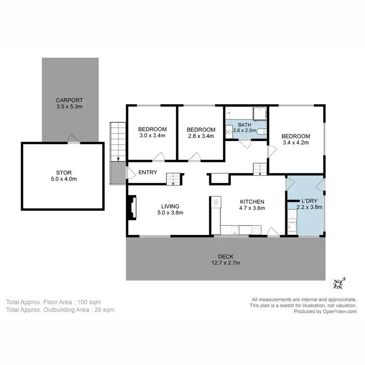 Floorplan of Homely house listing, 68 Berriedale Road, Berriedale TAS 7011