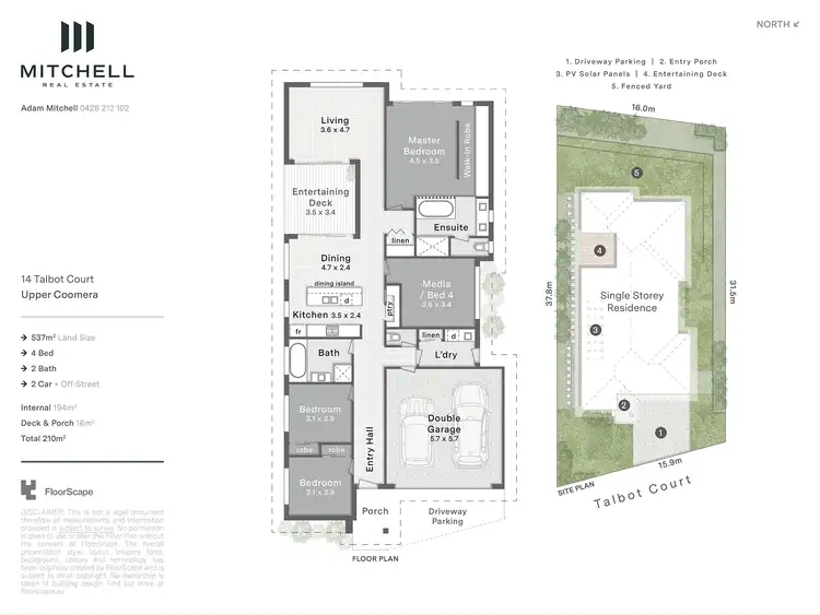 Floorplan of Homely house listing, 14 Talbot Court, Upper Coomera QLD 4209