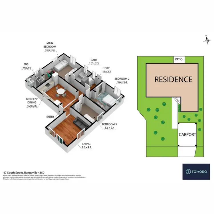 Floorplan of Homely house listing, 47 South Street, Rangeville QLD 4350