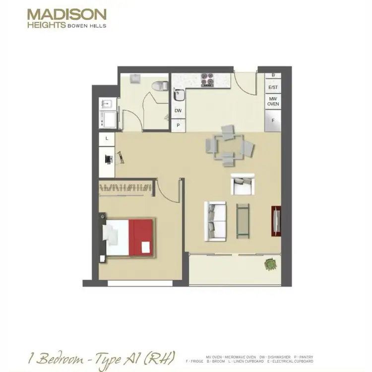 Floorplan of Homely apartment listing, 2906/35 Campbell Street, Bowen Hills QLD 4006
