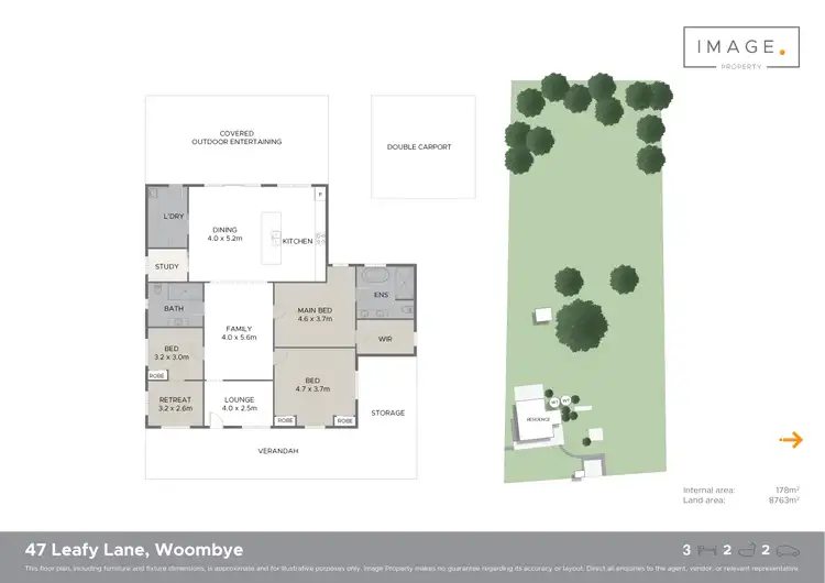 Floorplan of Homely house listing, 47 Leafy Lane, Woombye QLD 4559