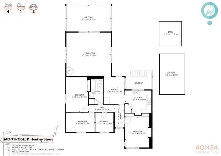 Floorplan of Homely house listing, 11 Huntley Street, Montrose TAS 7010