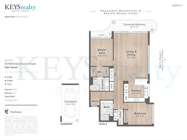 Floorplan of Homely apartment listing, 37/3645 Main Beach Parade, Main Beach QLD 4217