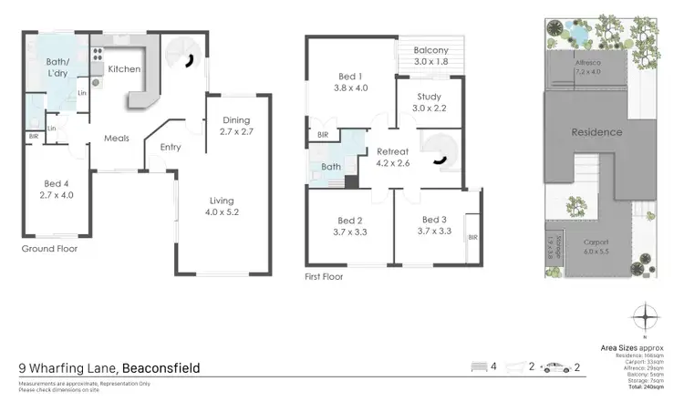 Floorplan of Homely house listing, 9 Wharfing Lane, Beaconsfield WA 6162