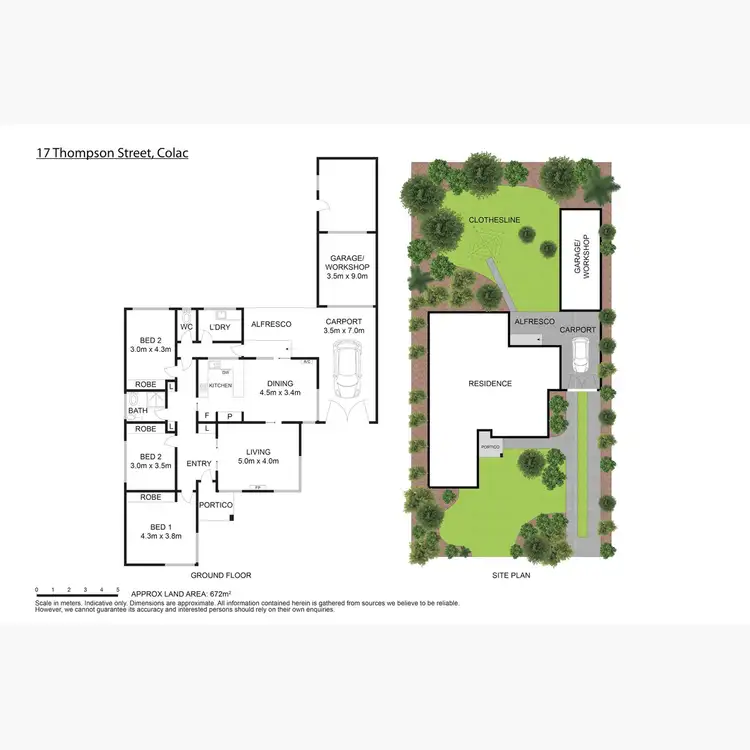 Floorplan of Homely house listing, 17 Thompson Street`, Colac VIC 3250