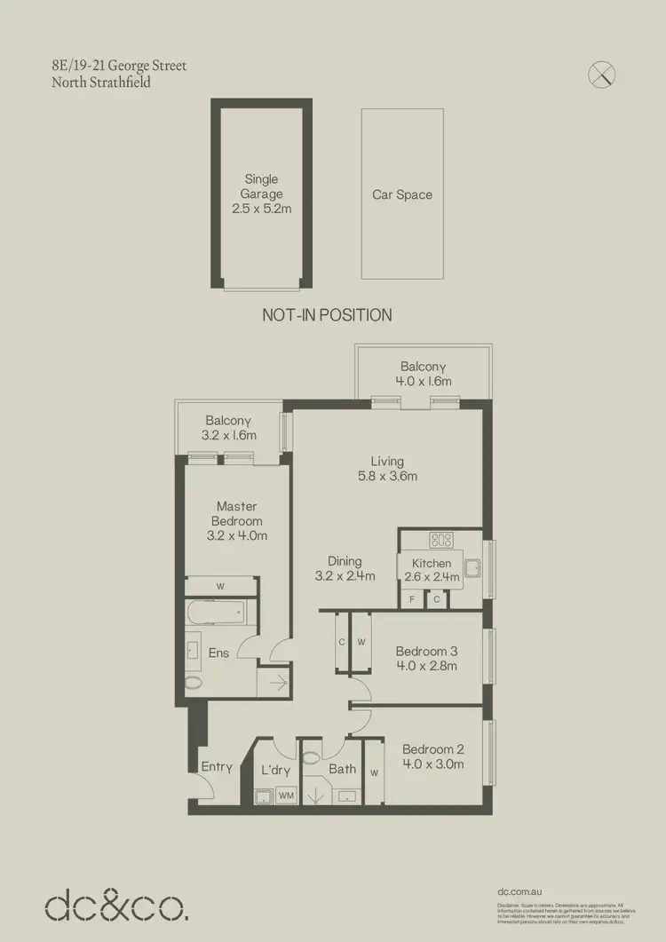 Floorplan of Homely apartment listing, 8E/19-21 George Street, North Strathfield NSW 2137