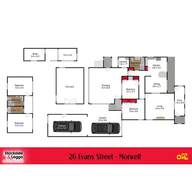 Floorplan of Homely house listing, 26 Evans Street, Morwell VIC 3840