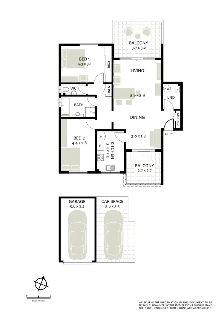Floorplan of Homely apartment listing, 14/168-172 Hampden Road, Abbotsford NSW 2046