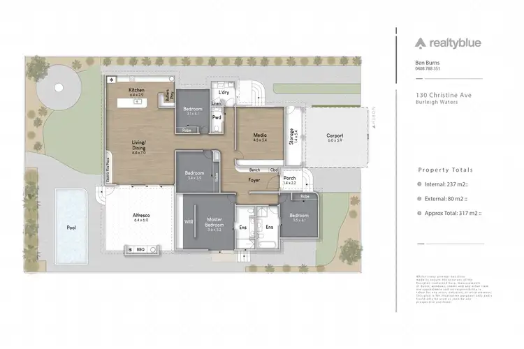 Floorplan of Homely house listing, 130 Christine Avenue, Burleigh Waters QLD 4220
