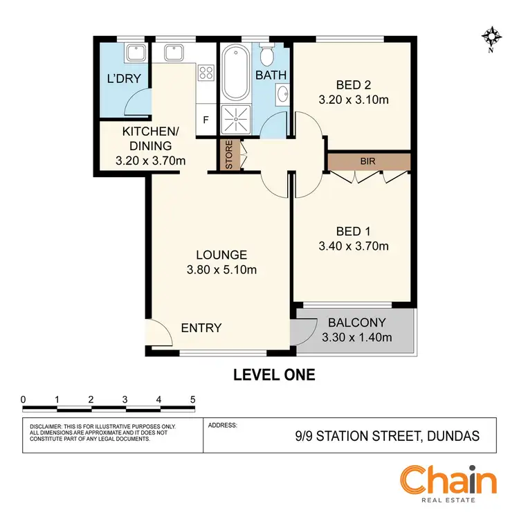 Floorplan of Homely unit listing, 9/9 Station Street, Dundas NSW 2117